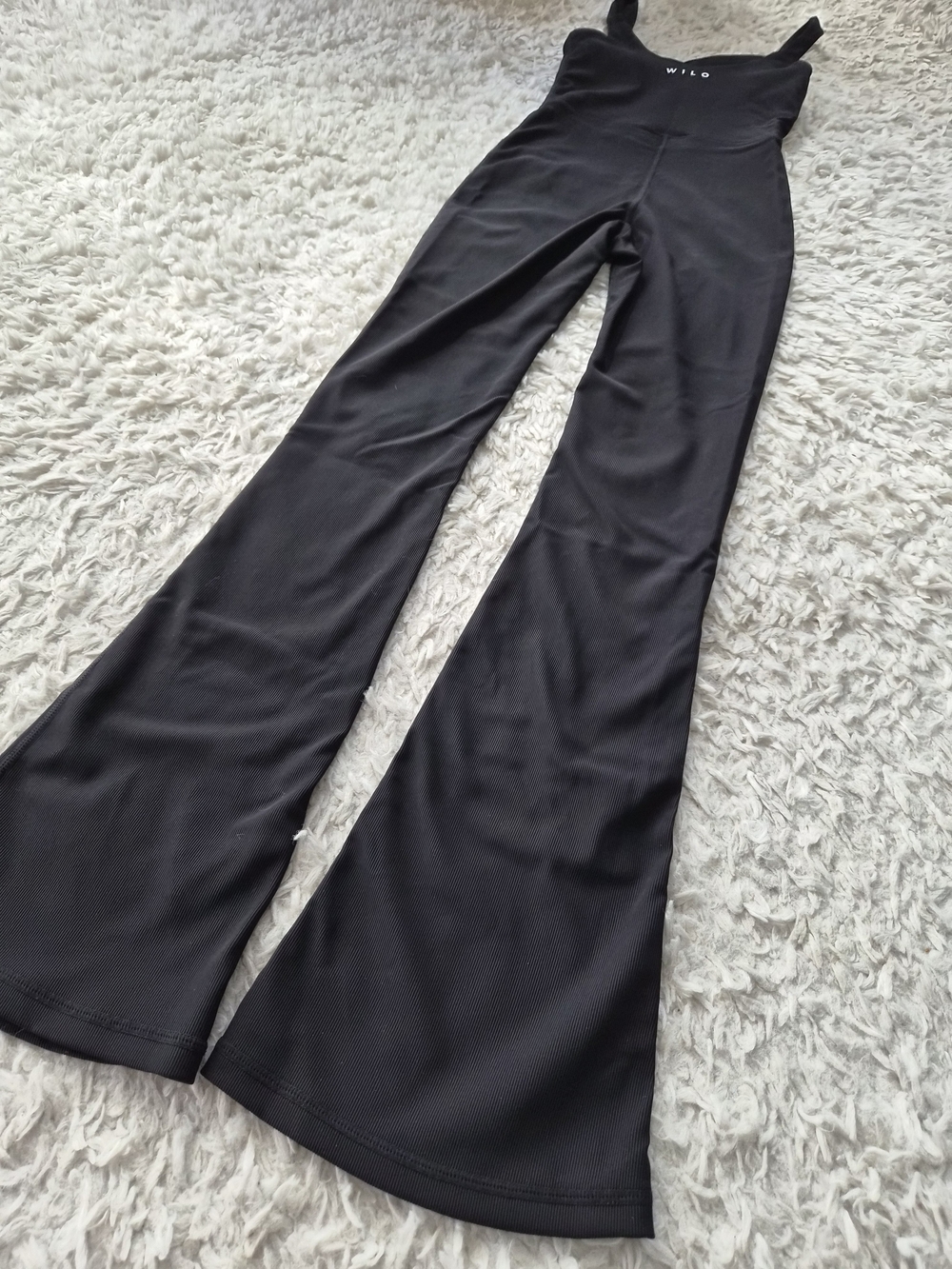 Black Sleeveless Flared Jumpsuit - Picture 13 of 15
